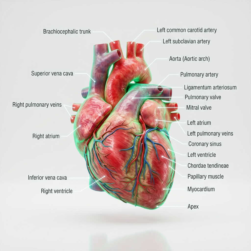 3D Kalp Anatomisi Modeli